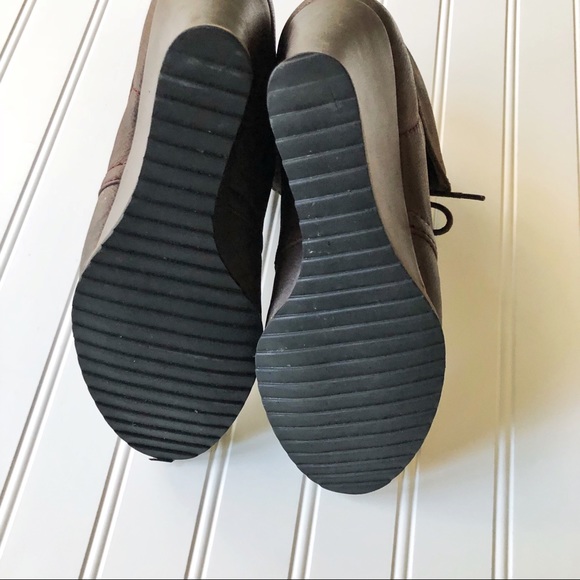 Tesori Leather Wedge Booties - Picture 6 of 6